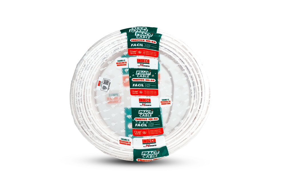 CONDUCTOR ELECTRICO 750V LIBRE HALOGENO 2.5MM2 BLANCO PC NH-80
