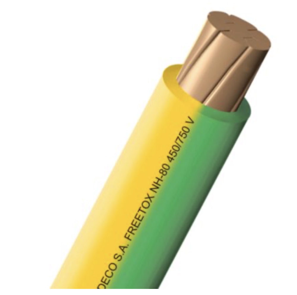 CONDUCTOR ELECTRICO 750V LIBRE HALOGENO 95MM2 AMAR/VERDE NH-80