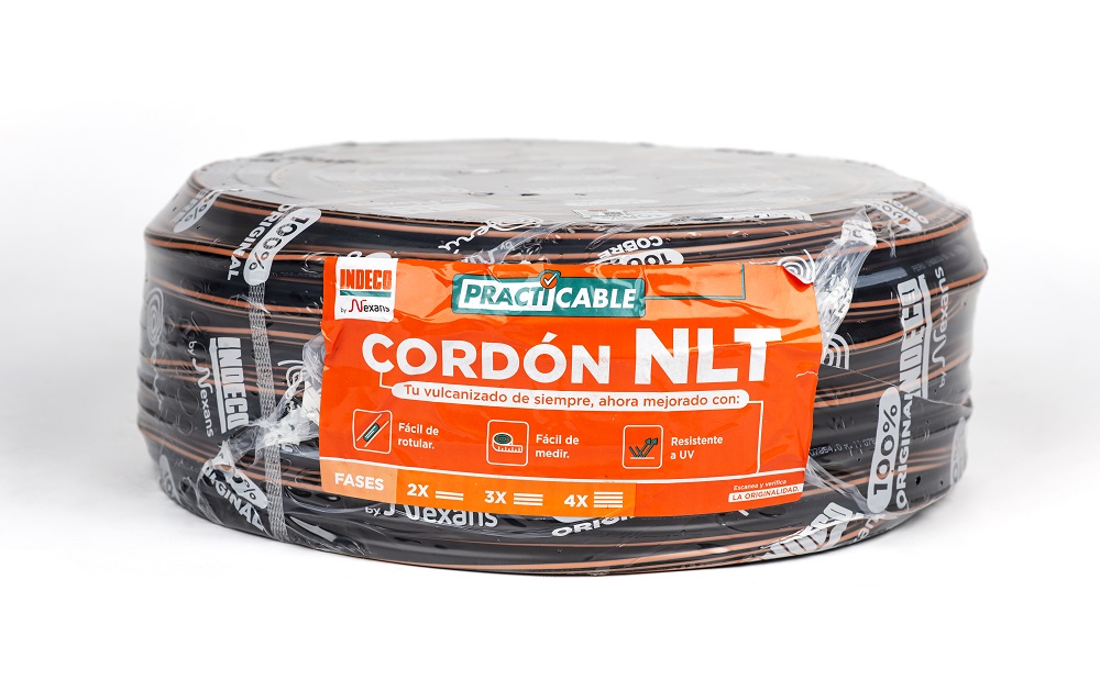 CONDUCTOR ELECTRICO 500V VULCANIZADO 3X14AWG NEGRO NLT PC
