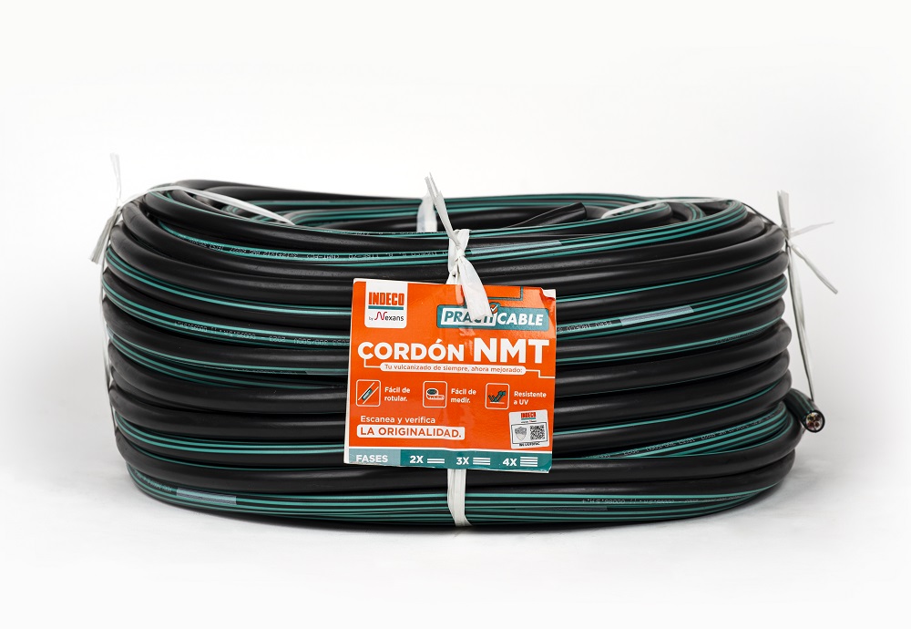 CONDUCTOR ELECTRICO 500V VULCANIZADO 4X12AWG NEGRO NMT PC