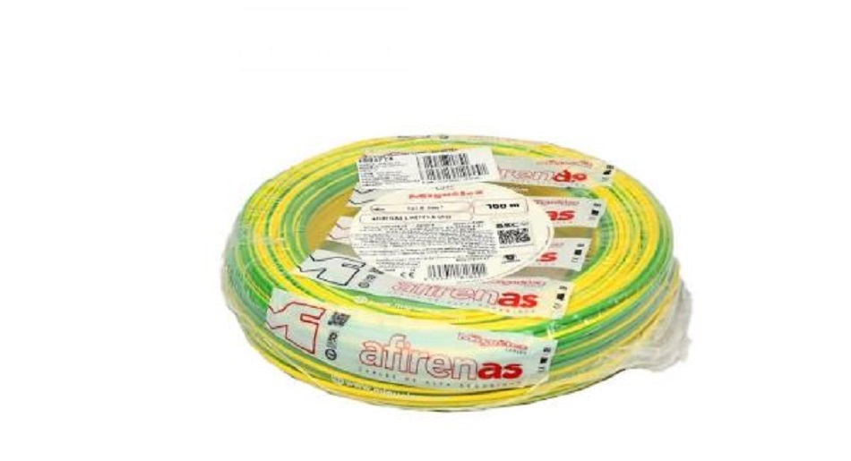 CONDUCTOR ELECTRICO 750V LIBRE HALOGENO 4MM2 AMAR/VERDE AFIRENAS L H07Z1-K