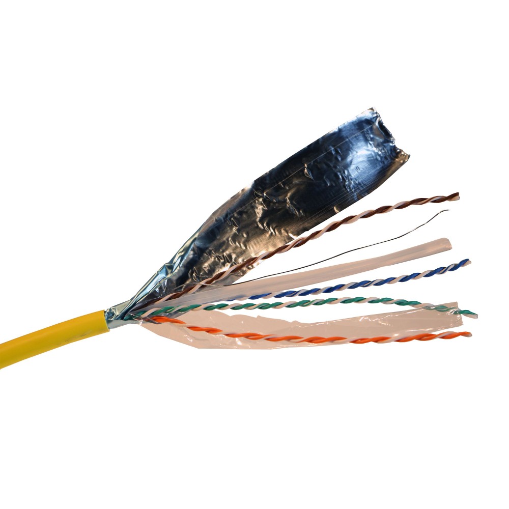 CABLE F/UTP CAT6A LSFRZH 4PARES 23AWG AMARILLO LCS3 032869