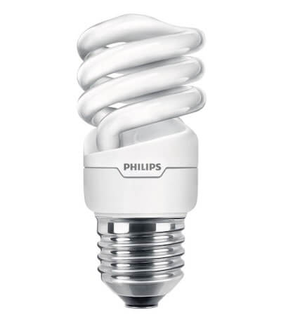 LAMPARA AHORRADORA COMPACTA 12W 6500K 220-240V E27 ECO TWISTER