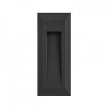 LUMINARIA LED APLIQUE RECTAG 1W 100-240V 3000K IP65 ADOS PARED NEG DECOLED VERTICAL