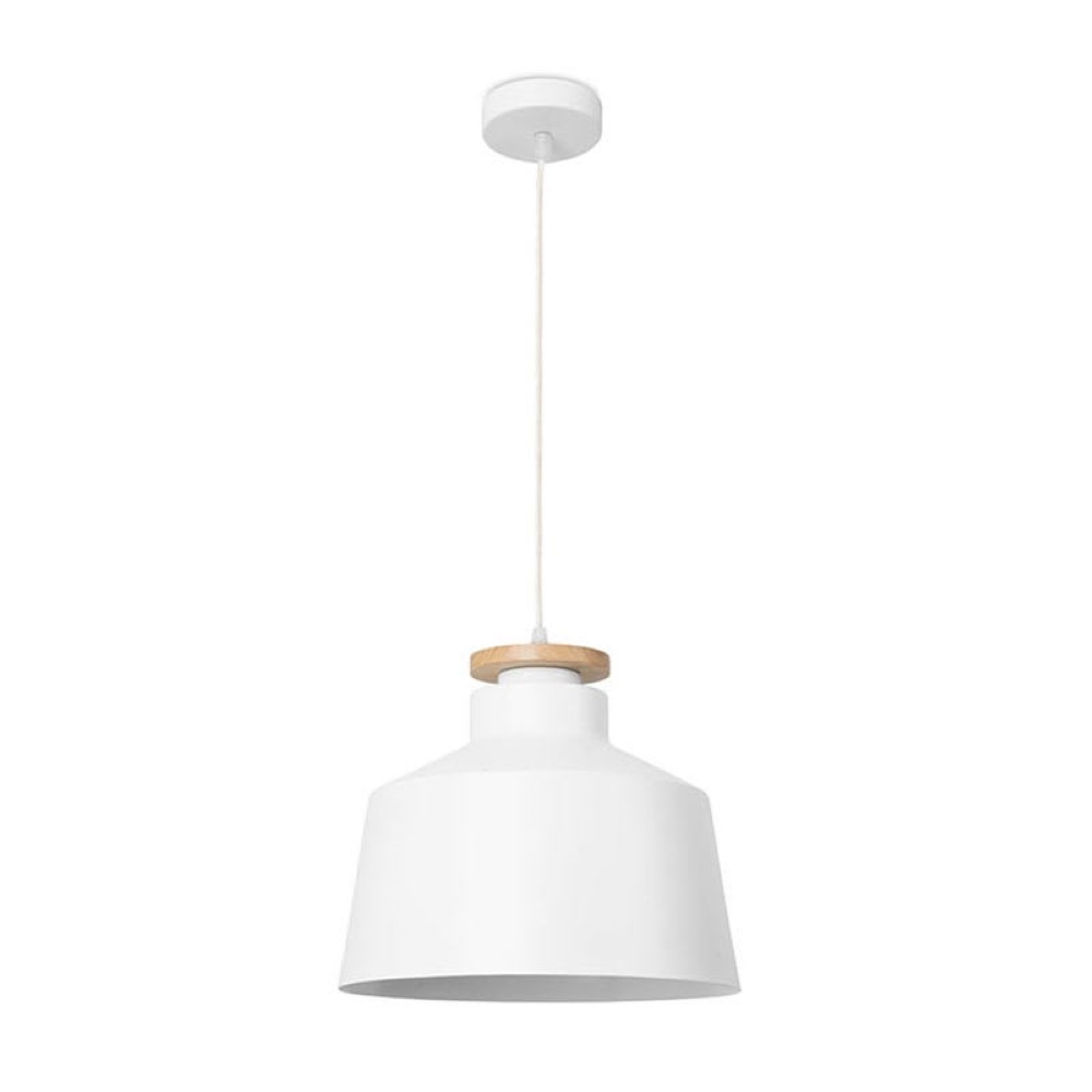 LUMINARIA LED DECORATIVA 40W 100-240V IP20 SUSPEN BL P/LAMP E27 NUBE