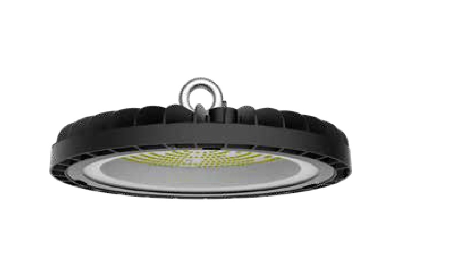 LUMINARIA LED HIGH BAY 100W 120-277 6500K IP65 NEGRO WB 11000LM BY007