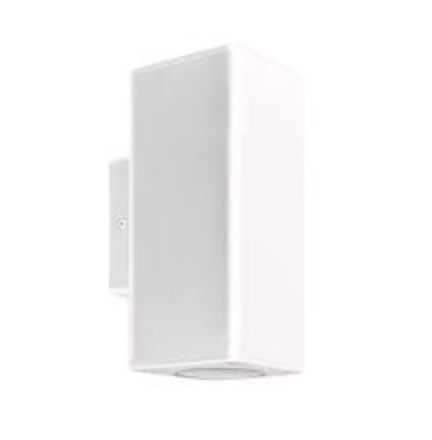 LUMINARIA LED APLIQUE CUADR 2X11W 100-240V IP54 ADOS PARED BL DUAL HOUSING