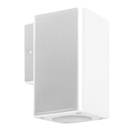 LUMINARIA LED APLIQUE CUADR 11W 220-240V IP54 ADOS PARED BL GU10 SINGLE
