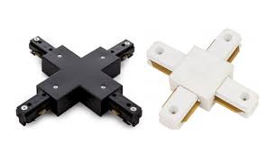 CONECTOR TIPO X ALUMINIO P/RIEL TRIF BLANCO TRACKLIGH