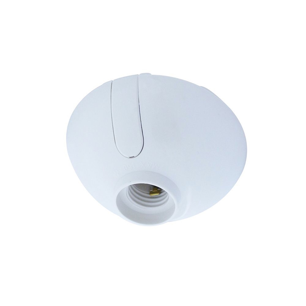 WALL SOCKET OVAL BLANCO ROSCA E27 P218