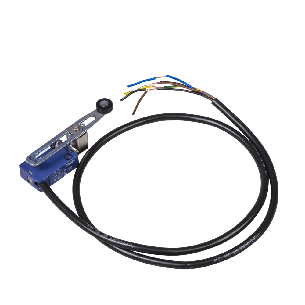 INT. DE POSICION XCM-D2145L1 C/PALANCA DE LONG. VARIABLE Y ROLDANA TERMOPLASTICA NA+NC