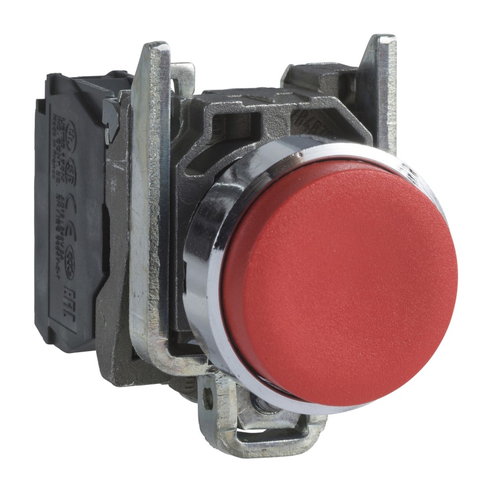 PULSADOR SALIENTE METAL ROJO 22MM 1NC HARMONY XB4BL42