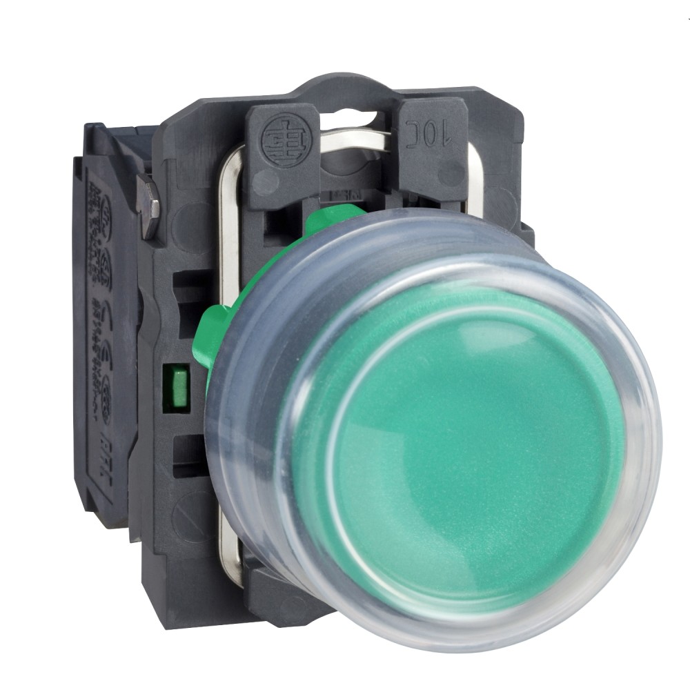 PULSADOR C/CAPUCHON PLAST VERDE 22MM 1NA HARMONY XB5AP31