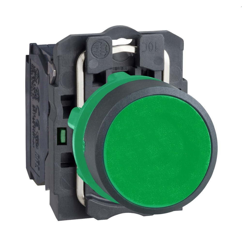 PULSADOR RASANTE PLAST VERDE 22MM 1NA HARMONY XB5AA31