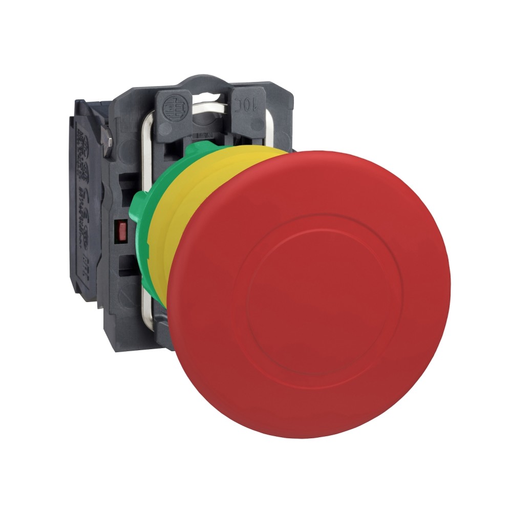 PULSADOR PARADA EMERG HONGO 40MM ROJO 22MM 1NC HARMONY XB5AT842