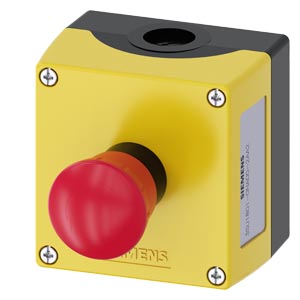CAJA BOTONERA PLAST PARADA EMERG HONGO 40MM 1NC SIRUS 3SU18010NA002AA2