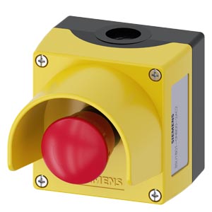 CAJA BOTONERA PLAST PARADA EMERG HONGO 40MM 2NC C/ANILLO PROTEC. SIRUS 3SU18010NB002AC2