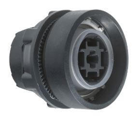 CABEZA PULSADOR S/TAPON PLASTICO NEGRO 22MM HARMONY ZB5AA0