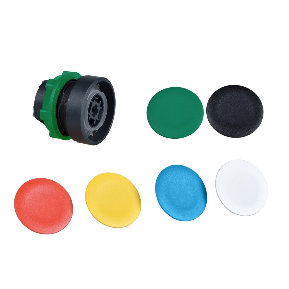 CABEZA PULSADOR RASANTE C/JUEGO DE 6 PLACAS DE COLORES HARMONYZB5AA9