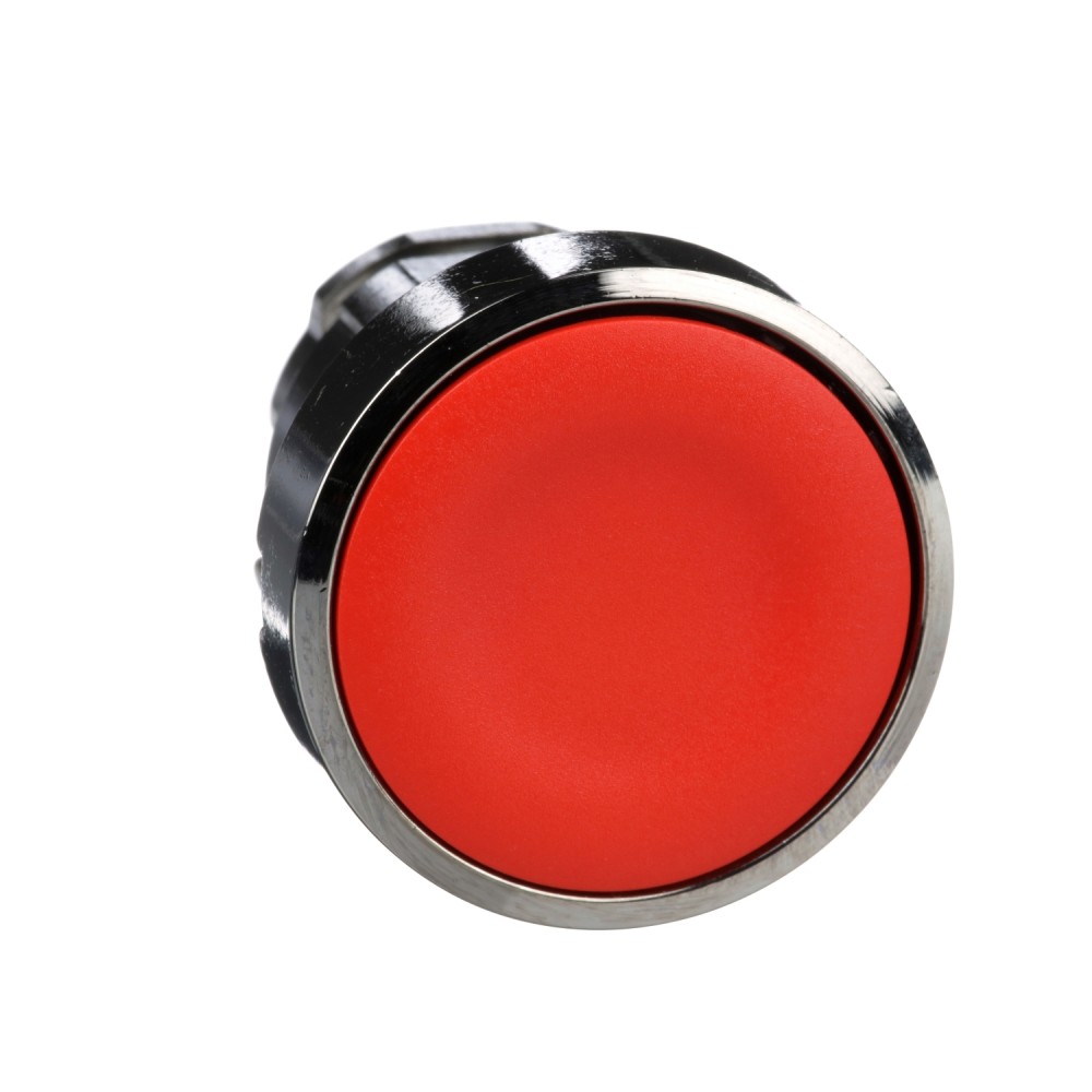CABEZA PULSADOR RASANTE PLASTICO ROJO 22MM HARMONY ZB4BA4
