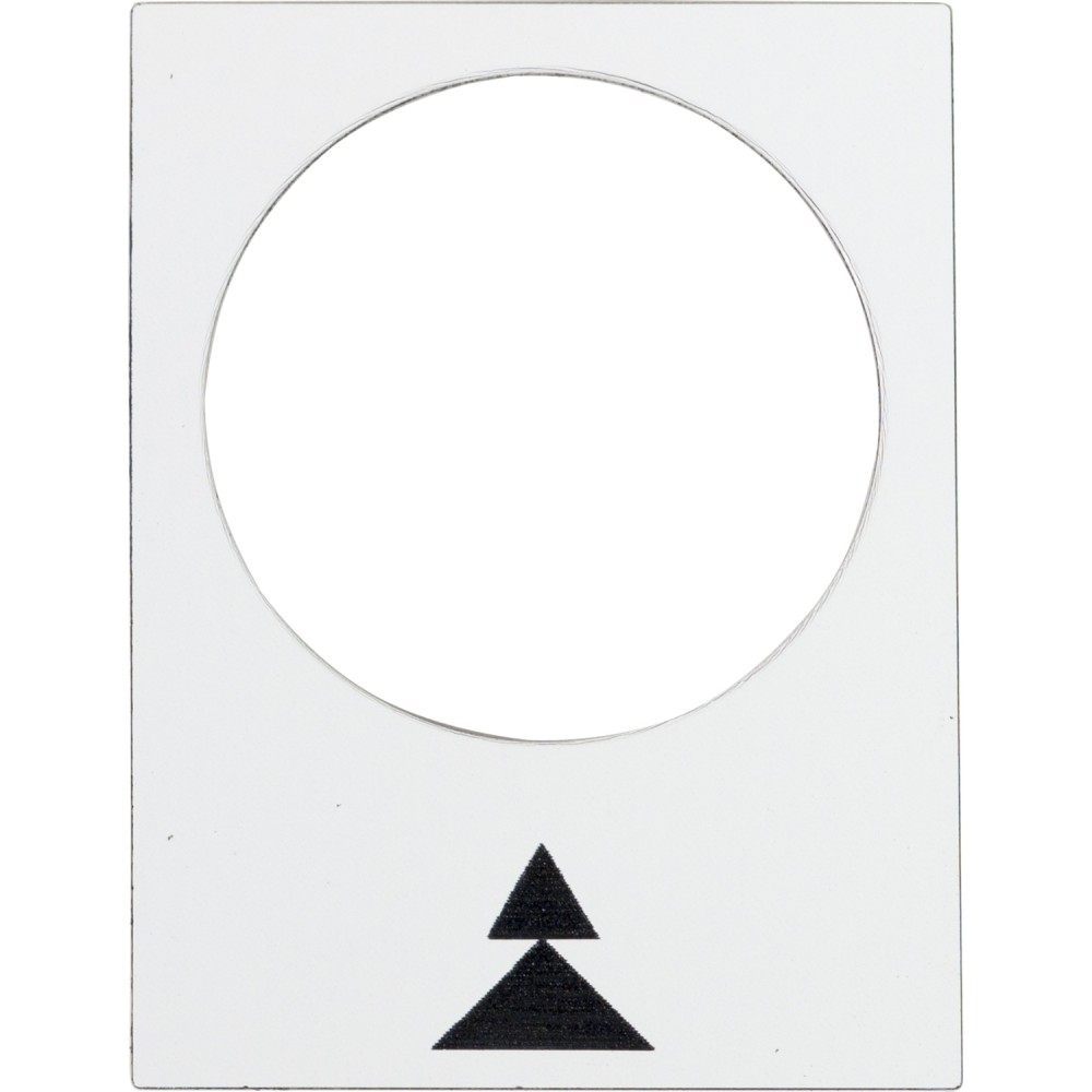 PLACA LEYENDA 30X40MM DERECHA- LENTO-RAPIDO ZB2BY4909