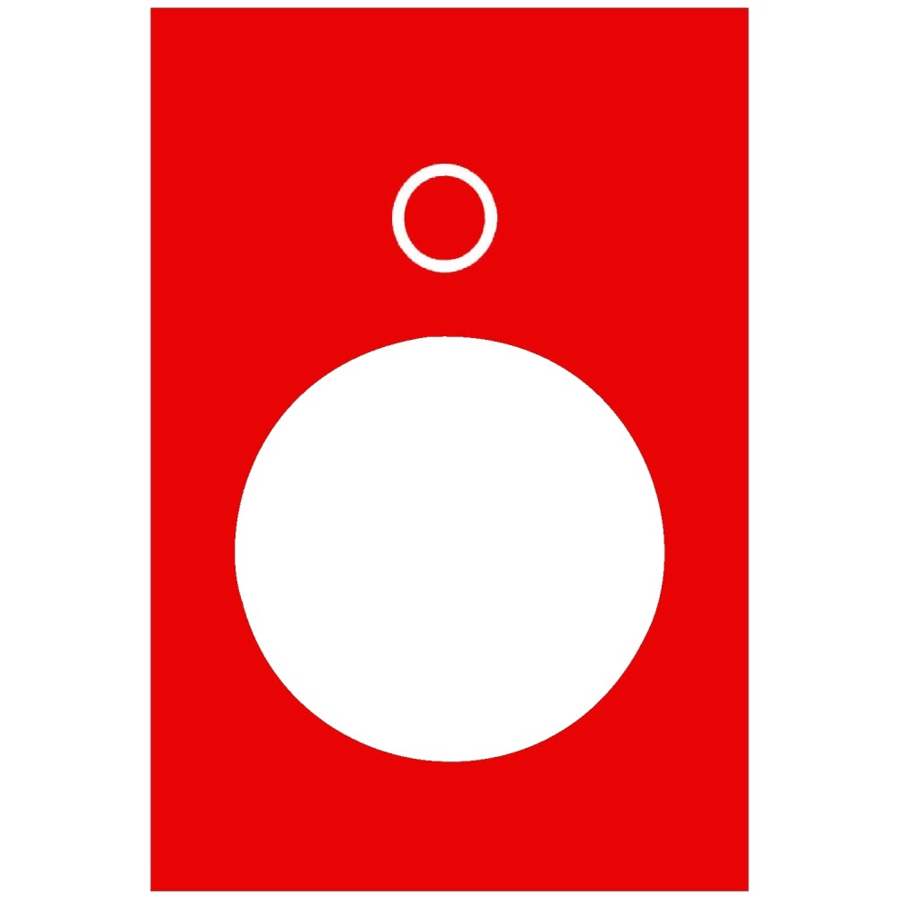 PLACA LEYENDA 30X40MM ROJO STOP ZB2BY2931