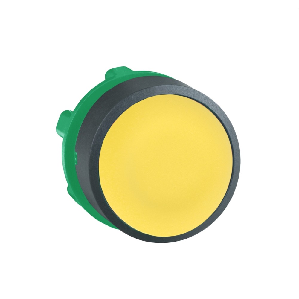 CABEZA PULSADOR RASANTE PLASTICO AMARILLO 22MM HARMONY ZB5AA5