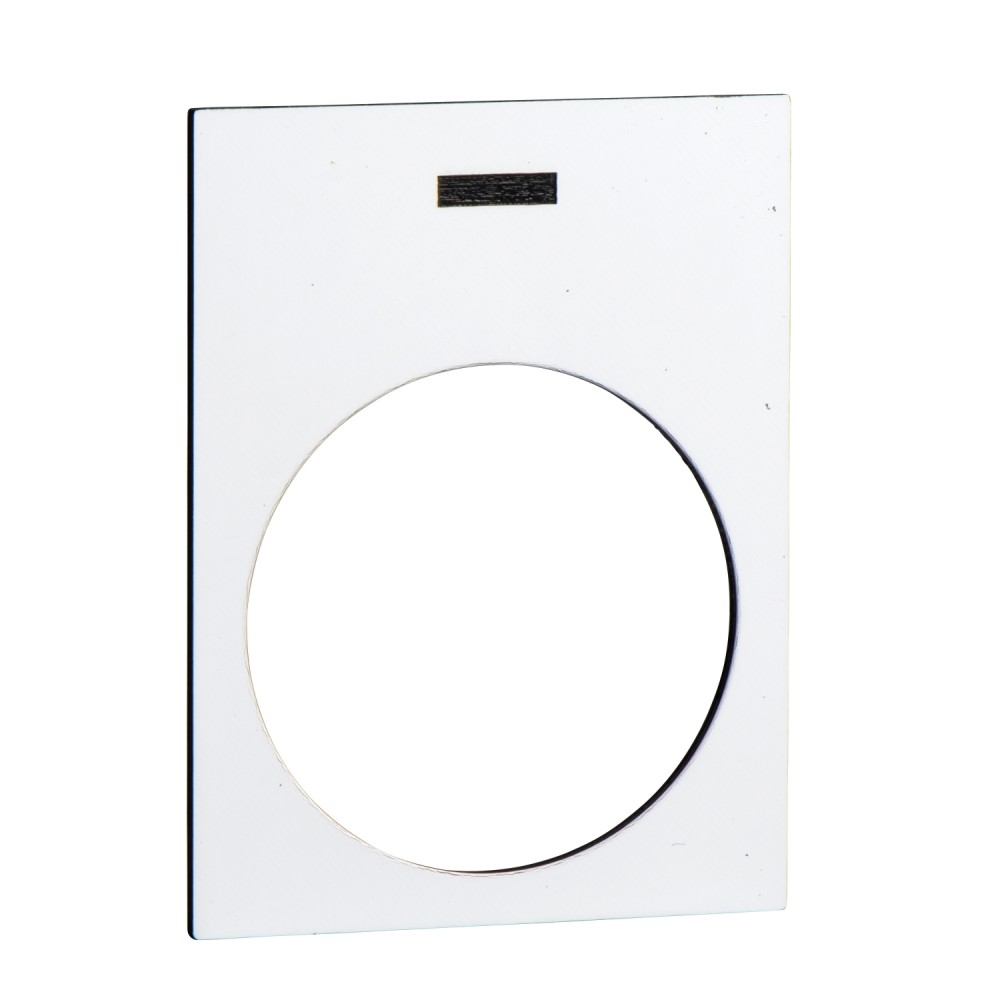 PLACA LEYENDA 30X40MM BLANCO TEXTO NEGRO START ZB2BY4930