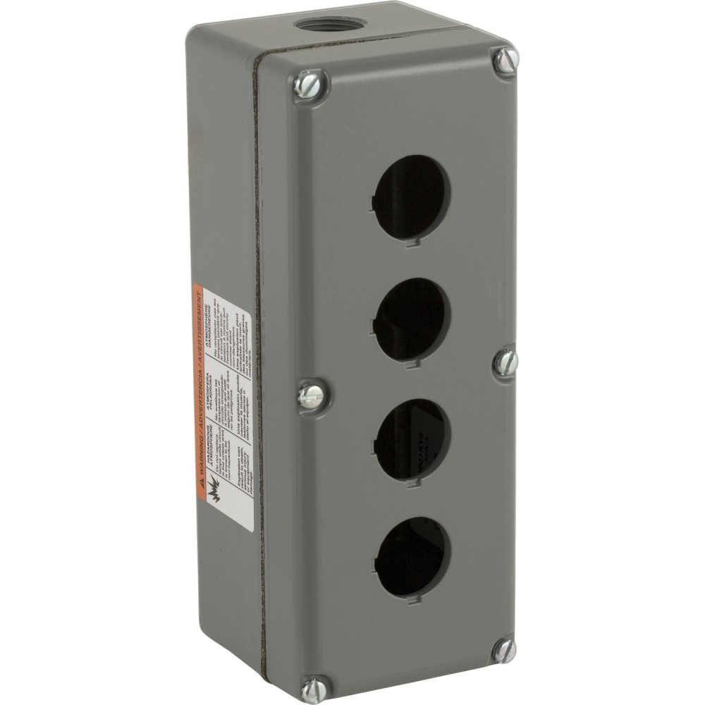 CAJA BOTONERA VACIA ALUMINIO 4 ORIFICIO 30MM SQUARE'D 9001KY4