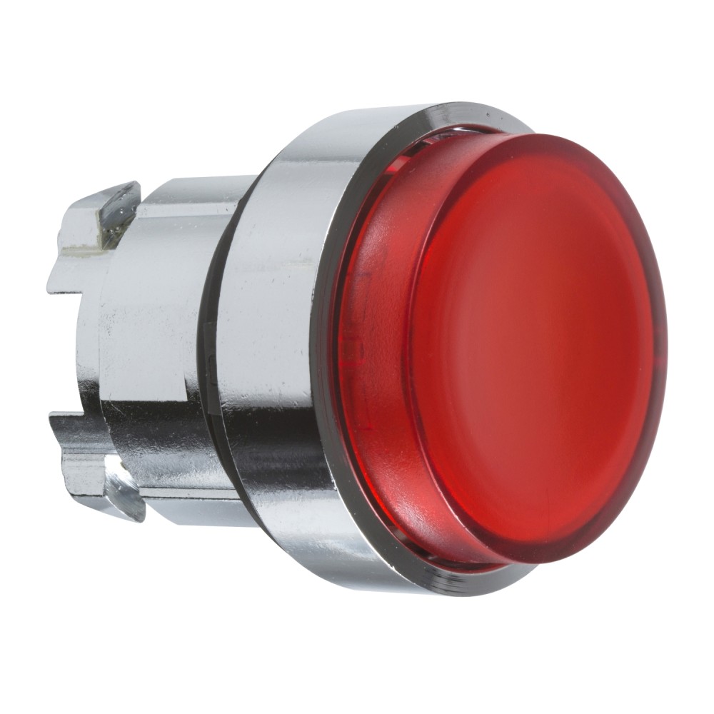 PULSADOR SALIENTE METAL ROJO 22MM S/LAMP HARMONY ZB4BW14