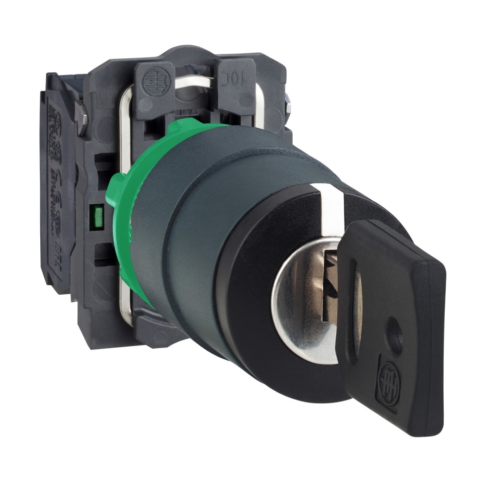 SELECTOR MANETA LARGA 3 POSIC PLAST NEGRO 22MM 2NA HARMONY XB5AJ53