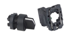 SELECTOR MANETA CORTA 2 POSIC PLAST NEGRO 22MM 1NA HARMONY XB5AD21