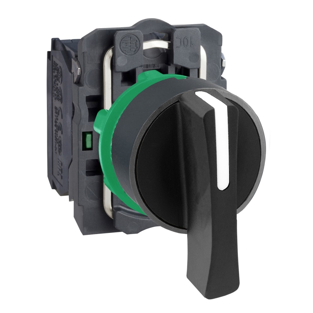 SELECTOR MANETA LARGA 3 POSIC PLAST NEGRO 22MM 2NA HARMONY XB5AJ33