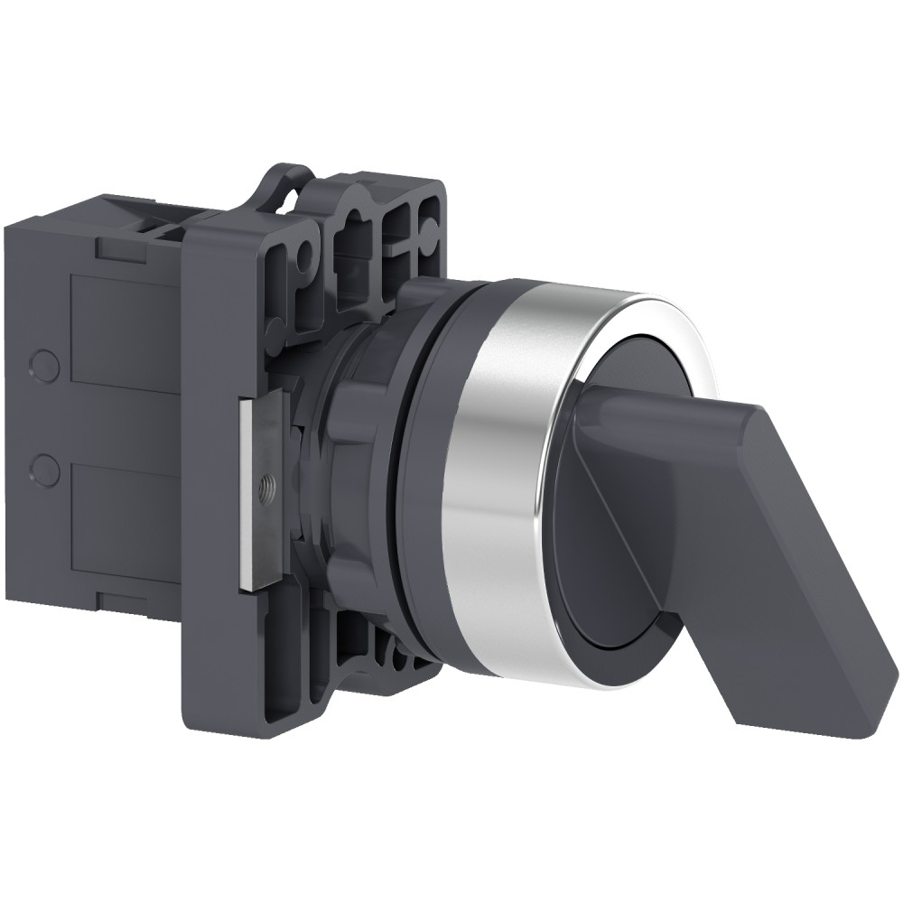 SELECTOR MANETA LARGA 2 POSIC PLASTICO NEGRO 22MM 1NA HARMONY XA2EJ21