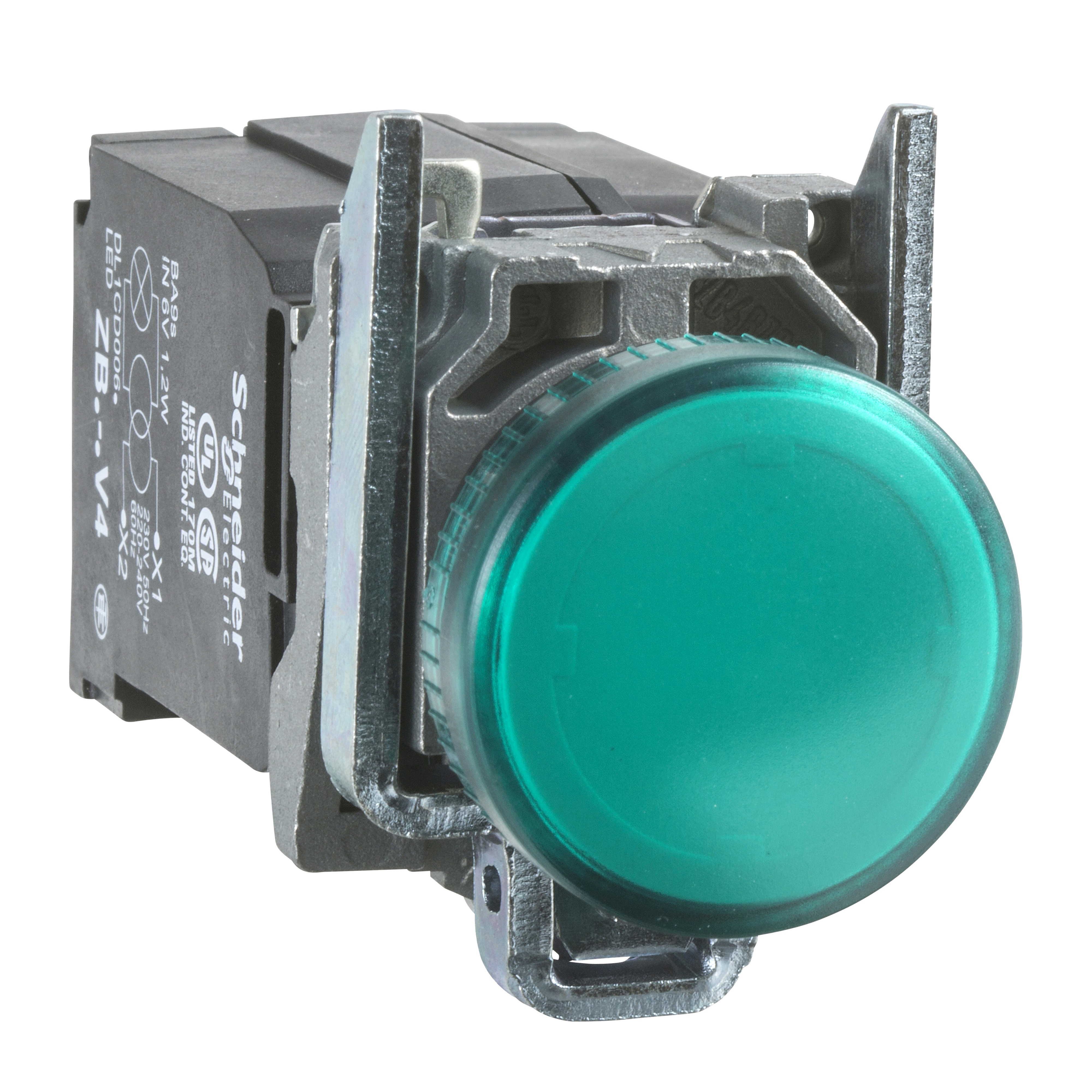 LUZ PILOTO METAL VERDE 22MM 440-460VAC LED HARMONY XB4BV8B3
