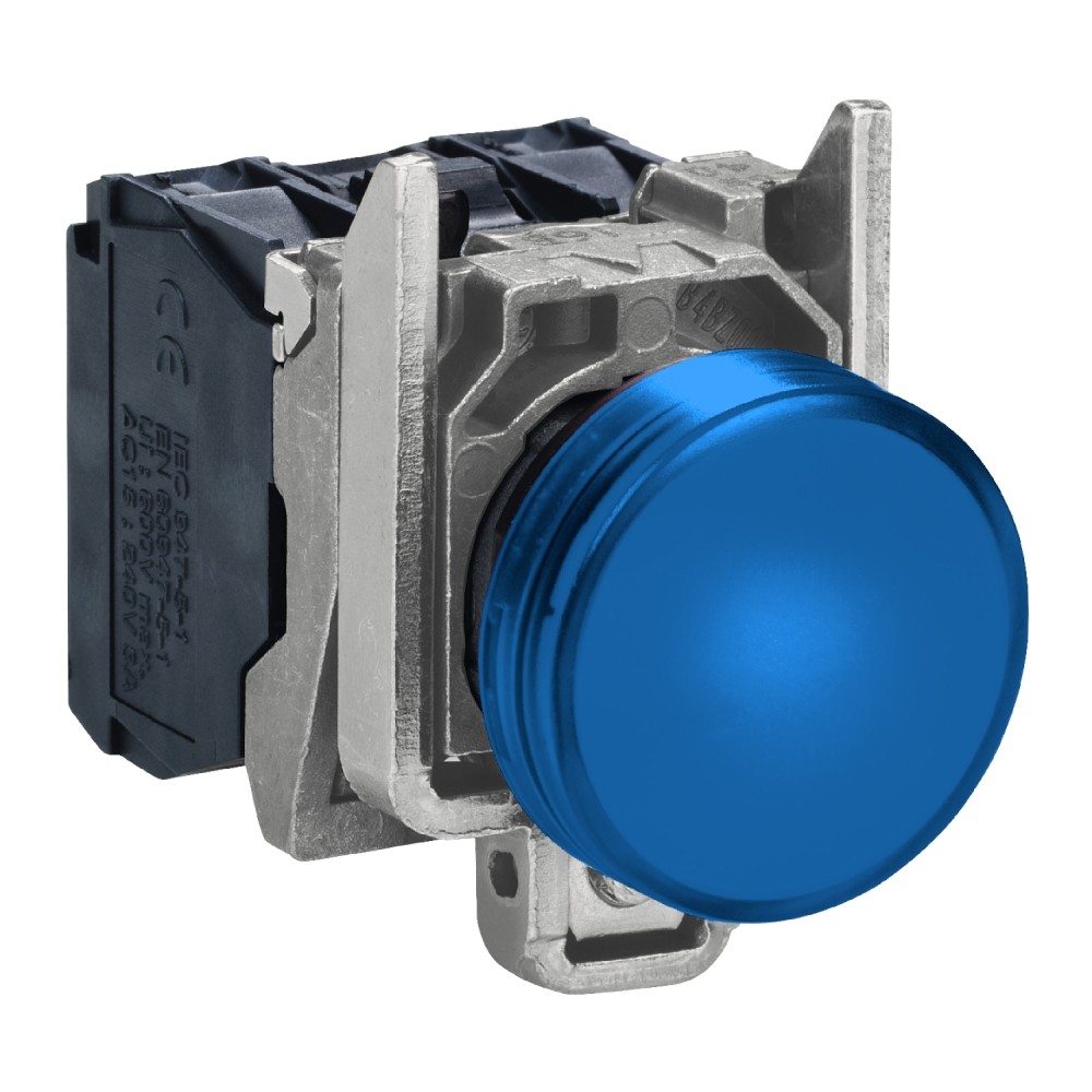 LUZ PILOTO METAL AZUL 22MM 220VAC LED HARMONY XB4BVM6
