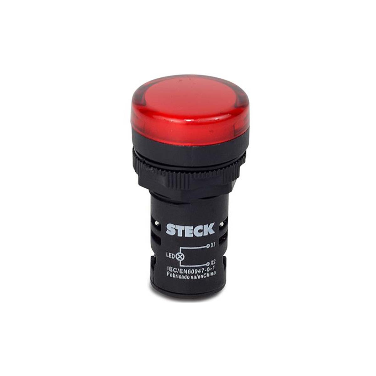 LUZ PILOTO PLAST ROJO 22.5MM 110VAC/VDC LED SLDS1101