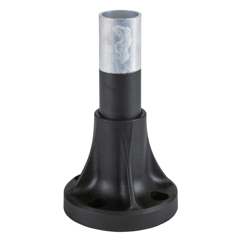 TUBO ALUMINIO C/SOPORTE PLASTICO 80MM NEGRO HARMONY XVBZ02