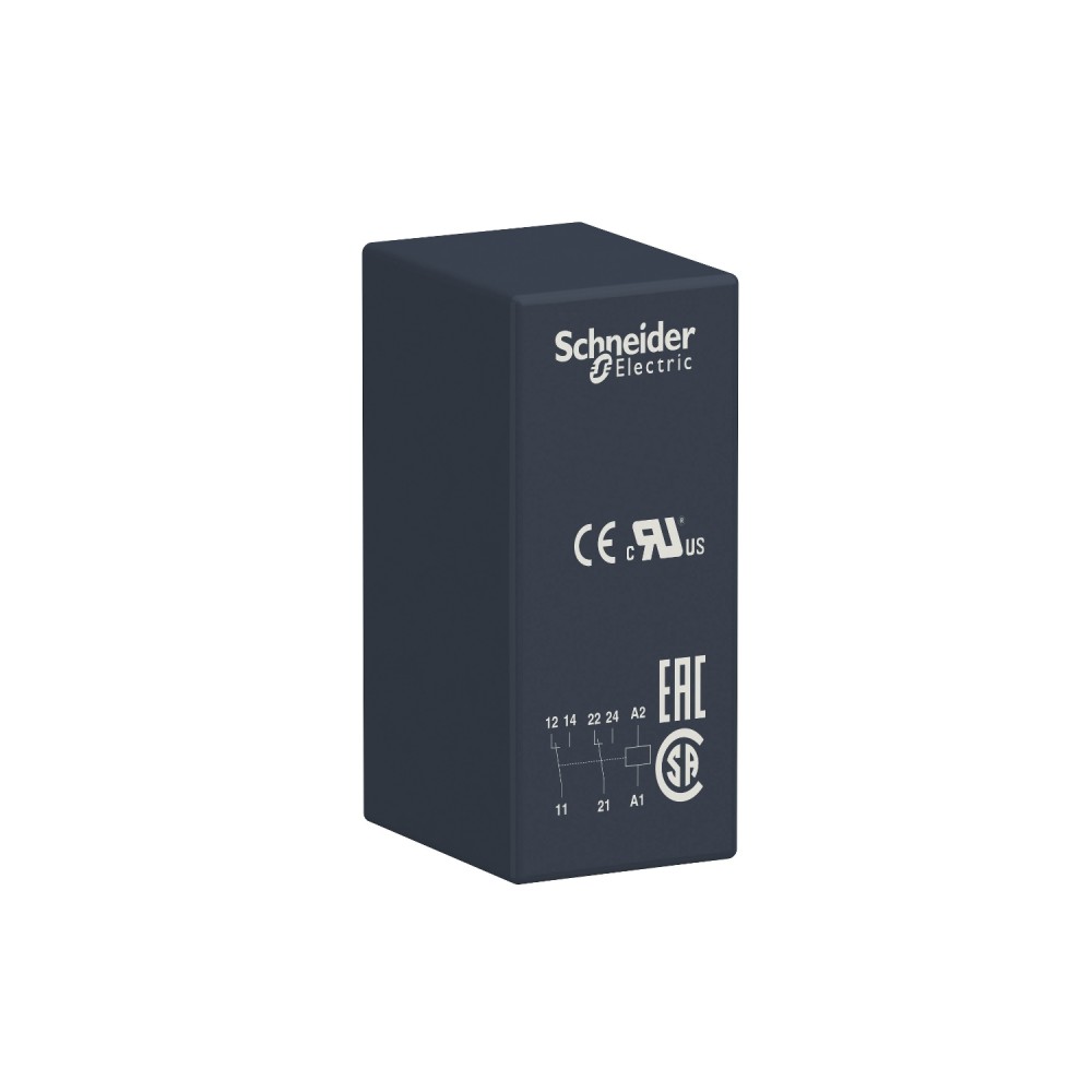 RELE INTERFASE ENCHUFABLE 24VAC 8A 2NANC ZELIO RSB2A080B7