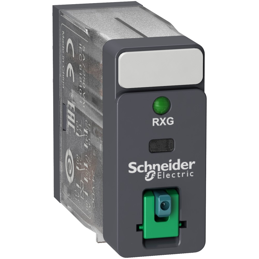 RELE INTERFASE ENCHUFABLE 24VDC 5A 2NANC ZELIO RXG22BD