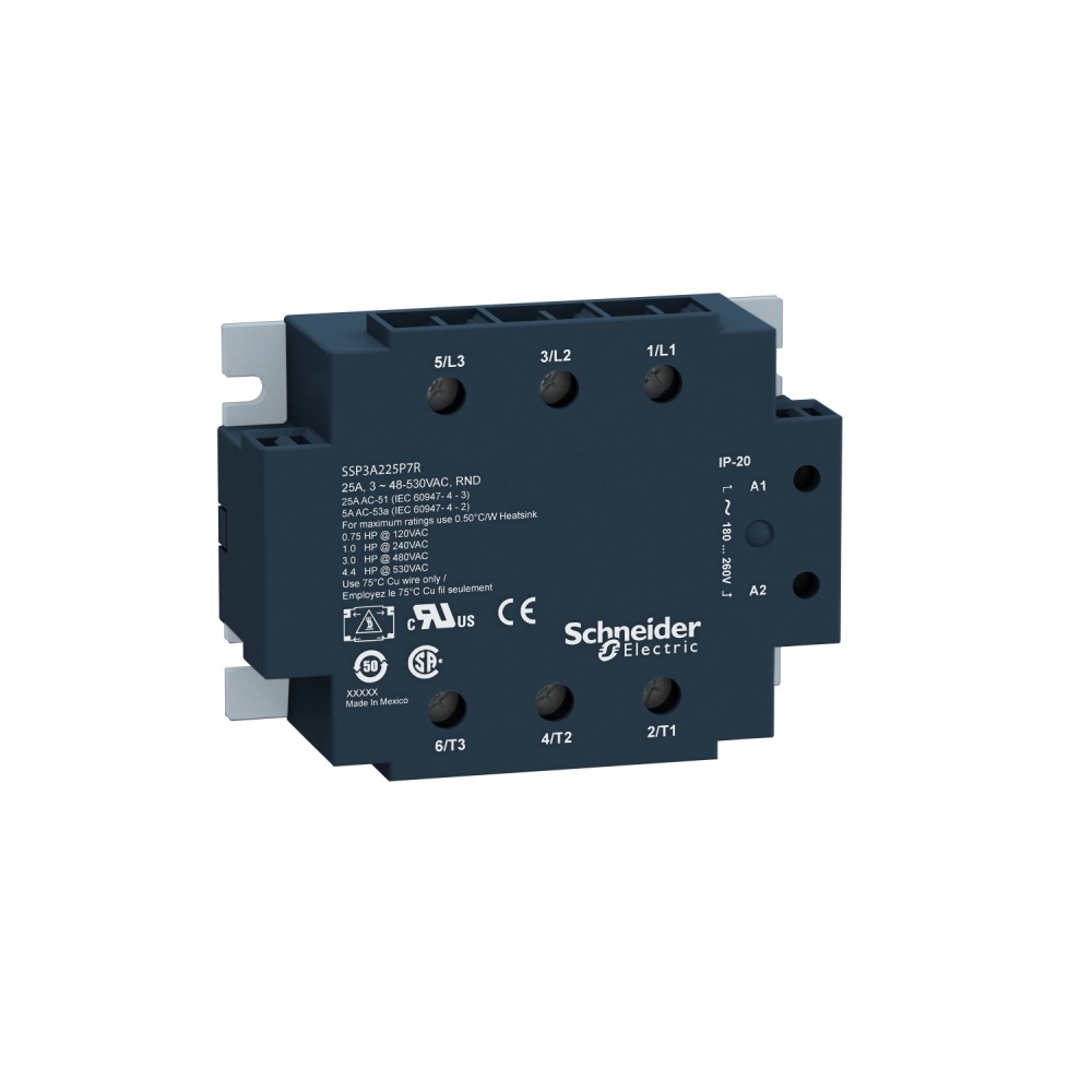 RELE ESTADO SOLIDO 25 A ZELIO 4-32 VDC / 48-530 VAC SSP3A225BDRT