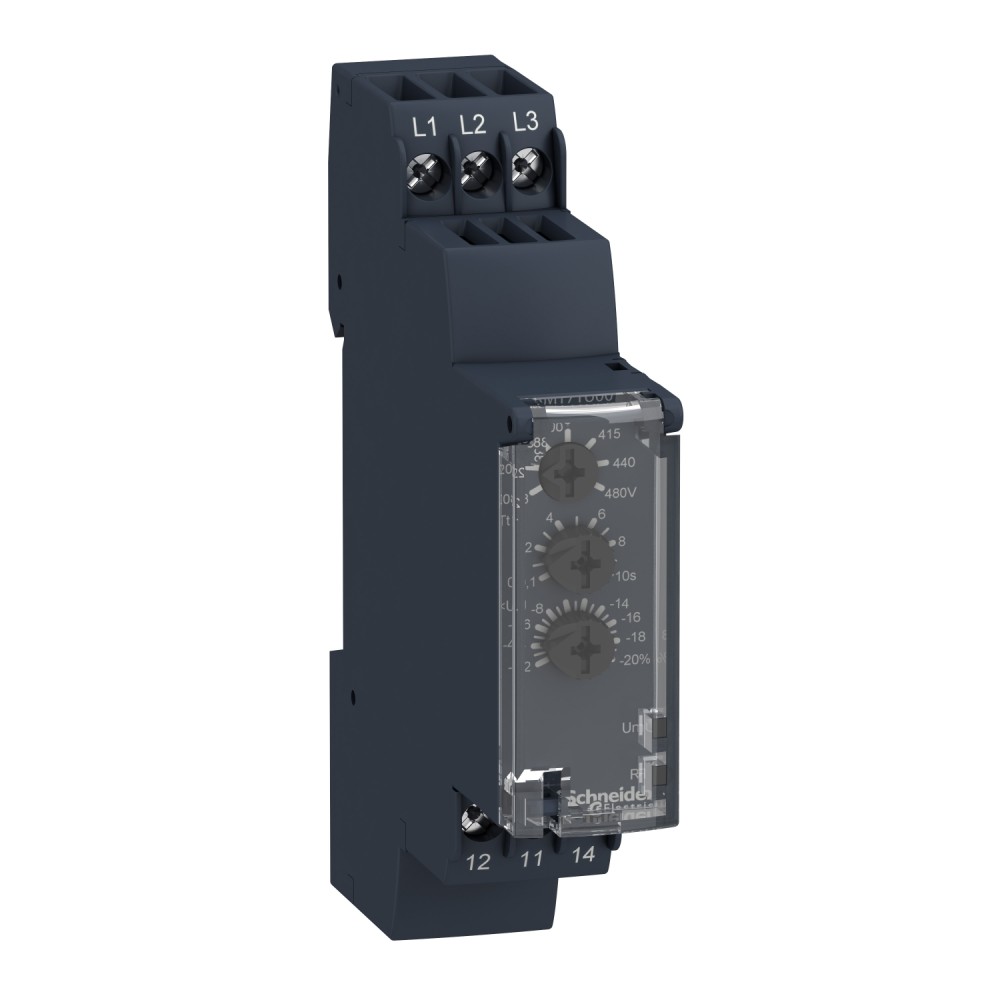 RELE CONTROL TENSION 3F 208-480VAC 1NANC ZELIO RM17TU00