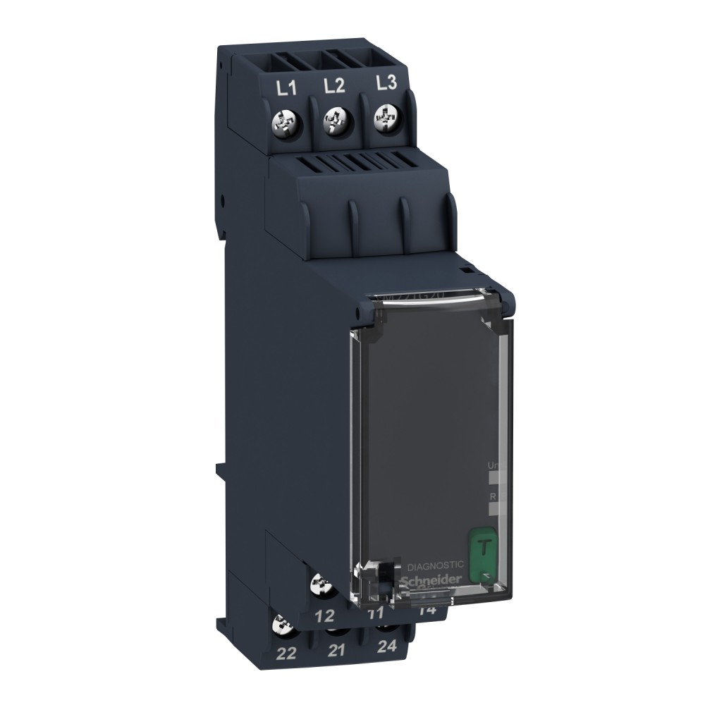 RELE CONTROL TENSION FALTA/SEC FASE 3F 208-480VAC 2NANC ZELIO RM22TG20