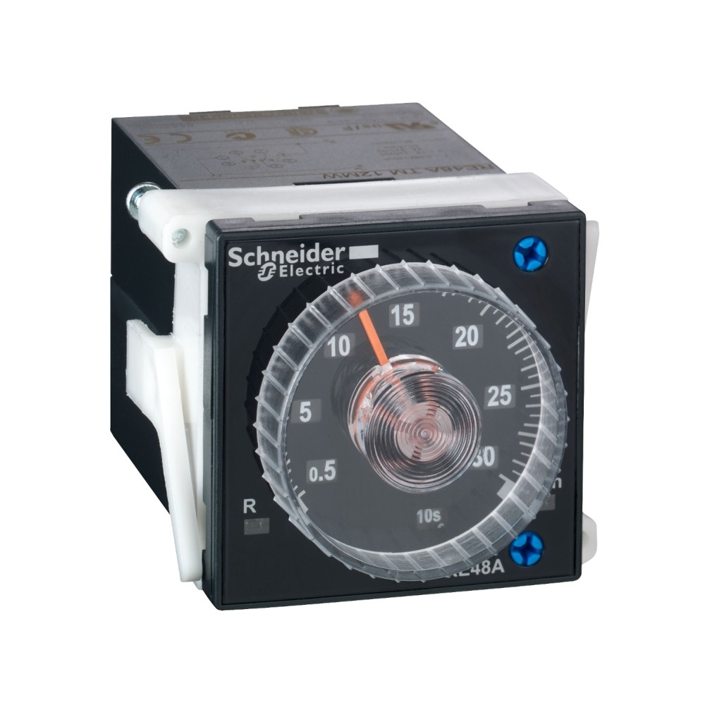 RELE TEMPORIZADOR AL TRABAJO 0.02S -300H 24-240VAC/DC 2NANC ZELIO TIME RE48ATM12MW