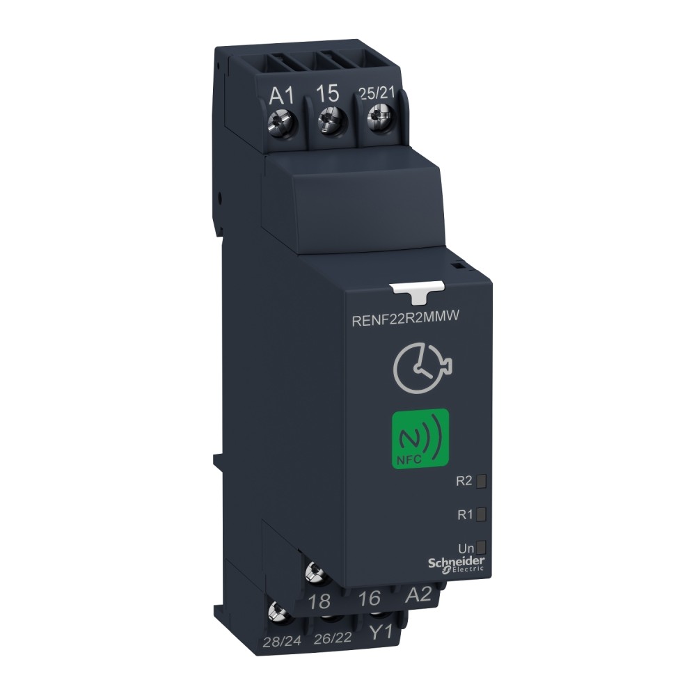 RELE TEMPORIZADOR MULTIFUNCION 0.1S-999 H 24-240VCA/DC 2NANC ZELIO NFC RENF22R2MMW