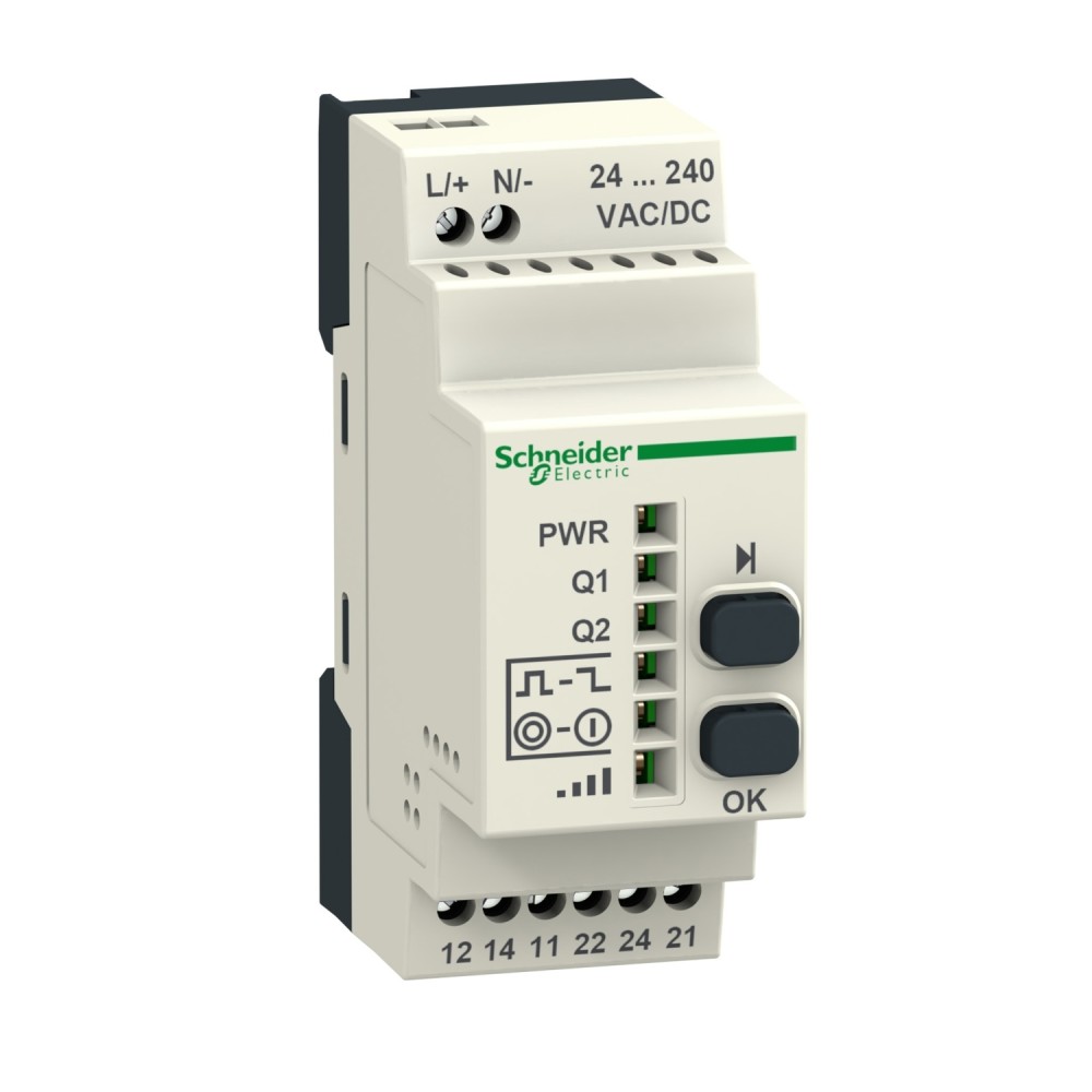 MODULO RECEPTOR PROGRAMABLE 1NANC 2BOT 6 LED 24-240VAC/DC HARMONY ZBRRA