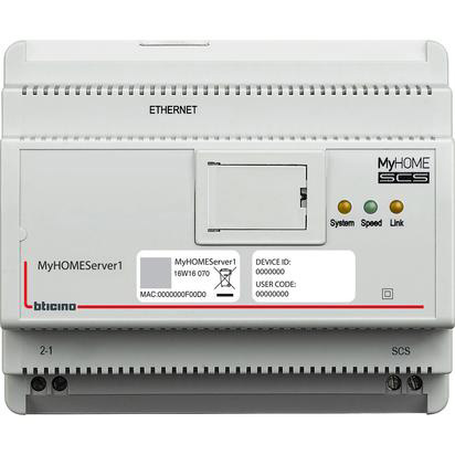 SERVIDOR MY HOME UP 6MOD 18-27VDC CONTROL POR APLICACION MYHOMESERVER1