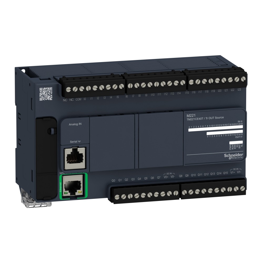 CONTROLADOR PLC 24VDC 24DIG 16 SAL MODICON M221 TM221CE40T