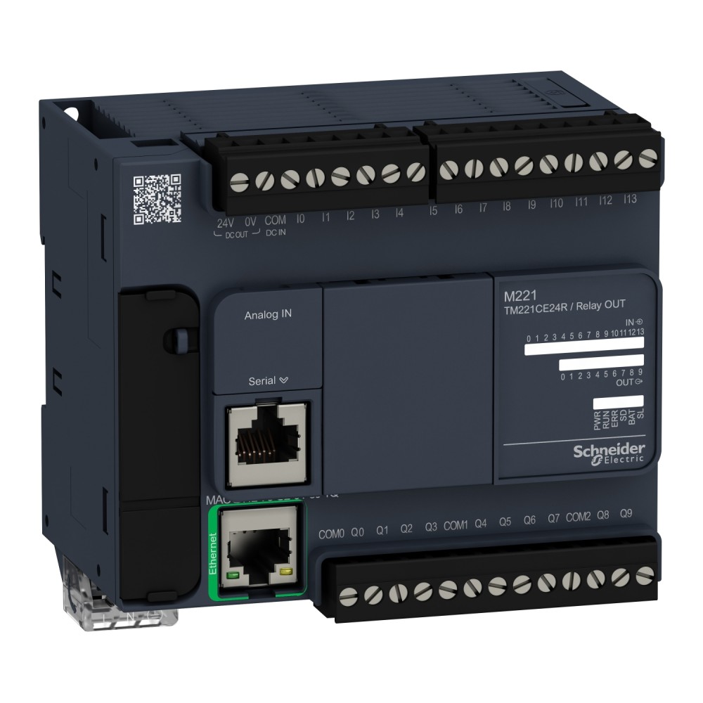 CONTROLADOR PLC 100-240V 14DIG 10 RELES MODICON M221 TM221CE24R