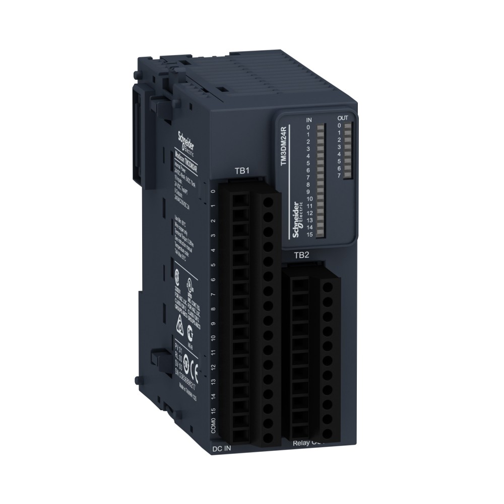 MODULO PLC P/MODICON TM3 16E/8S DIG 24VDC TM3DM24R